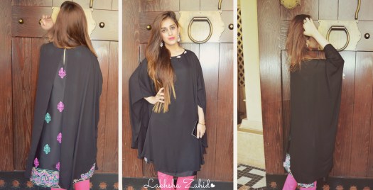 Lakhsha Zahid in Ayesha Ellahi Cape